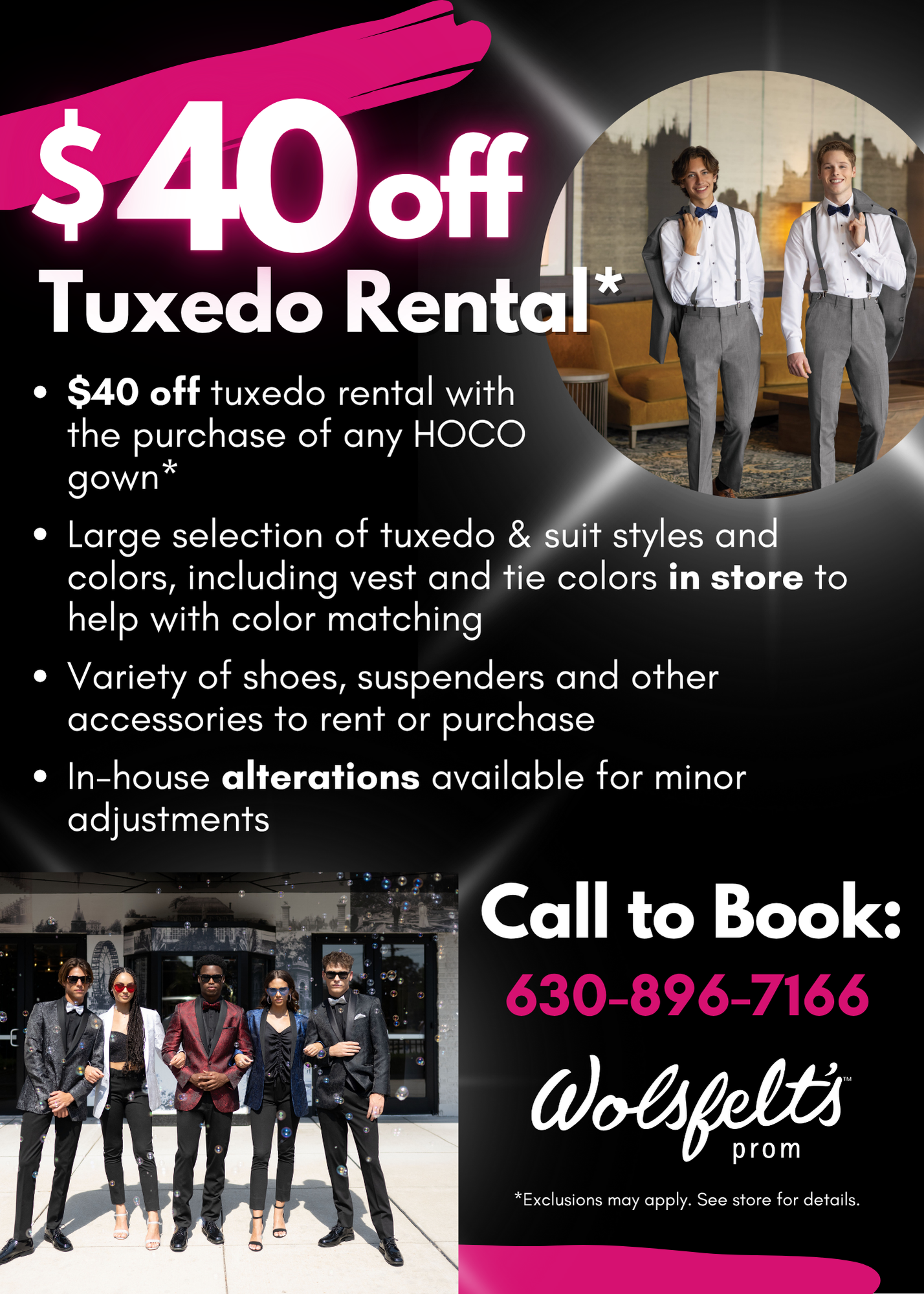 $40 Off Tuxedo Rental